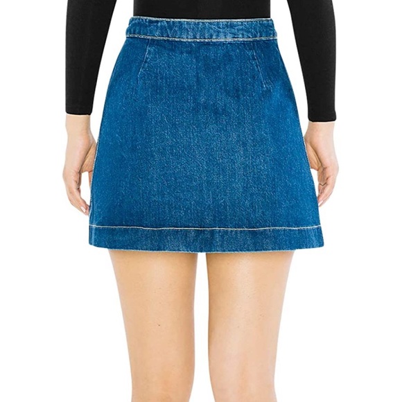 American Apparel Denim Mini Skirt - Picture 6 of 7